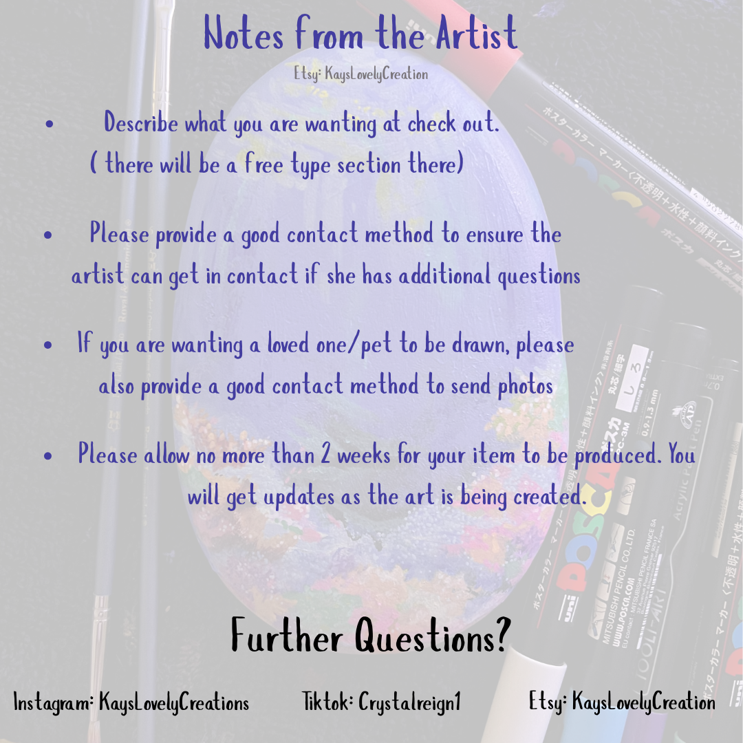 Made to Order - Custom Hand- Painted Rocks