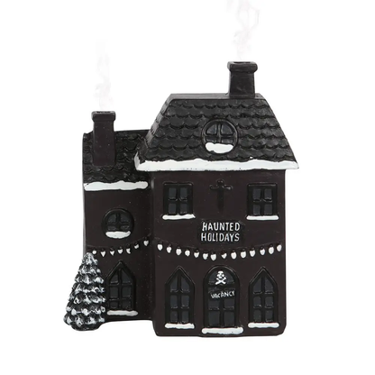 Haunted Holiday House Gothic Christmas Incense Cone Burner