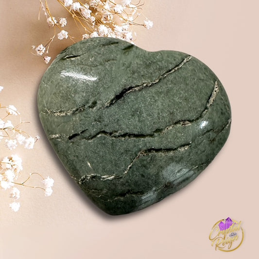 Afghanistan Jade Heart Palm Stone