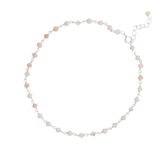 Opal Bead Anklet