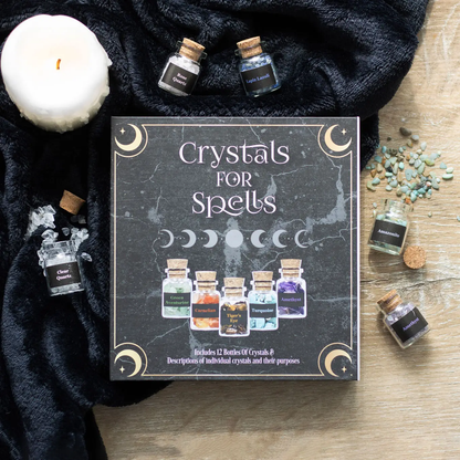 "Crystals For Spells" Crystal Chip Bottle Gift Set
