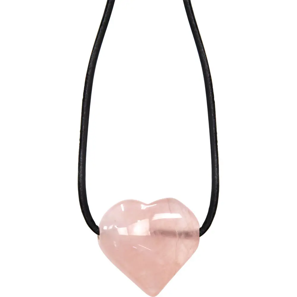 Gemstone Puffed Heart Necklace